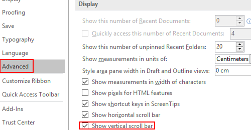 How To Get The Word Scroll Bar Back If It Disappears My Microsoft