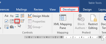 How to Add a Drop-down List in Word