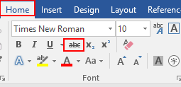 How to Strikethrough Text in Word 2016