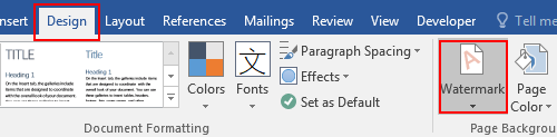 How to Add and Remove a Watermark in Word Document
