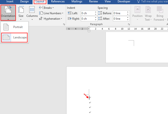How to Change the Orientation of a Single Page in Word