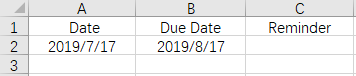 2 Ways to Add Auto Reminders on Due Date in Excel
