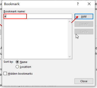 How to Add a Bookmark to Mark the Specific Place in Word Document