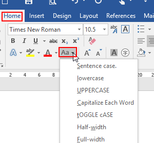 2 Methods to Change Text Case in MS Word Document