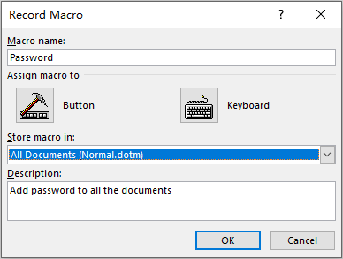 How to Add Password to All the Word Documents Using Macro
