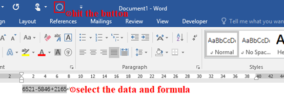 How to Activate the Calculation Function in Word