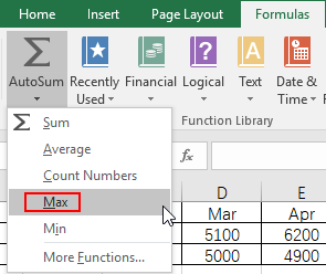 How to Find the Maximum or Minimum Value in Excel