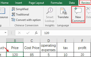 How to Insert Comments to Specific Cells in Microsoft Excel