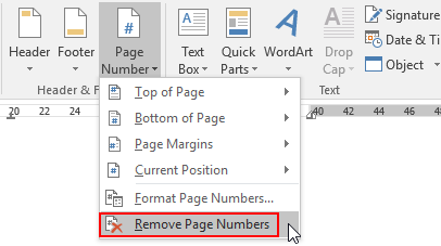 How to Insert Page Numbers in Word Document