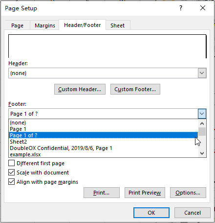 How to Insert Page Numbers to Excel Files When Printing