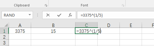 How to Extract the Root of a Number in Excel 2016