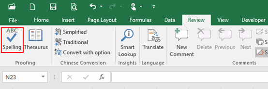 How to Check Correctness of Words in Microsoft Excel