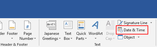 How to Insert an Automatically Renewed Time or Date in Word 2019