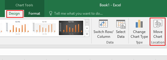 How to Move a Chart in Microsoft Excel