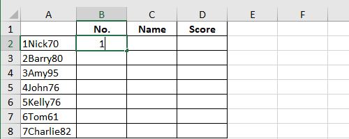 How to Split Data into Different Columns Using Flash Fill in Excel