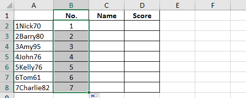How to Split Data into Different Columns Using Flash Fill in Excel