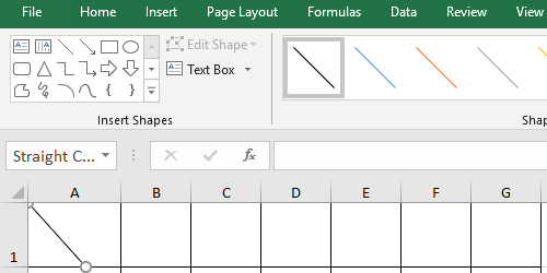 How to Make a Table Header with 2 Slashes in Excel