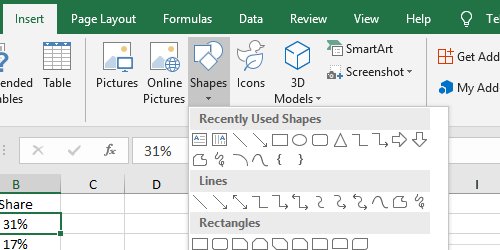 How to Add Text on Top of A picture in Excel