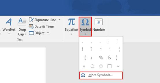 How to Insert a Mean Symbol in Microsoft Word