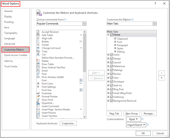 How to Create a Custom Ribbon in Microsoft Word