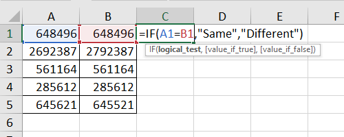 Enter the formula of IF function