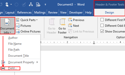 How to Set the Header or Footer as the Chapter Title in Word