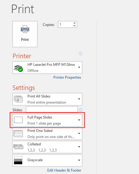 How to Print Multiple Slides on A Single Page in Microsoft PowerPoint