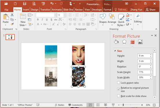 2 Tips on How to Batch Resize Multiple Pictures in PowerPoint