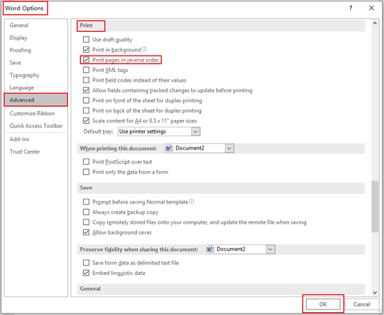 2 Methods to Print Pages in Reverse Order in MS Word