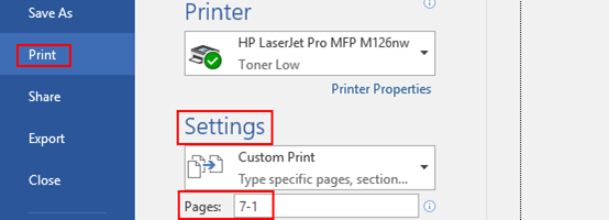 2 Methods to Print Pages in Reverse Order in MS Word