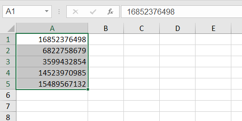 How to Display Numbers in Excel as Cell Phone Numbers