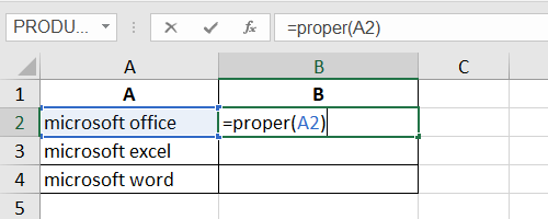 how to Quick Capitalize the First Letter or Each Word in Excel