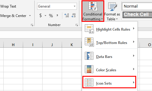 How to Insert Data Bars or Directional Icons to Excel Cells