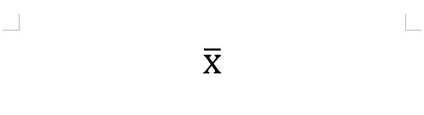 How to Insert a Mean Symbol in Microsoft Word