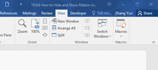 5 Ways to Hide or Show Ribbon in Microsoft Word