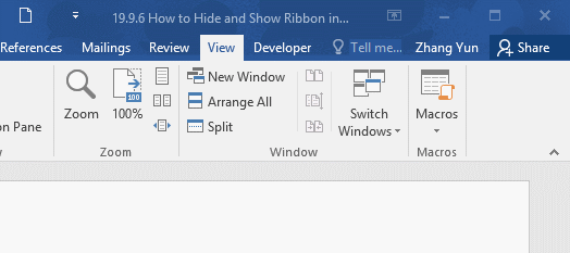 5 Ways to Hide or Show Ribbon in Microsoft Word 5 Ways to Hide or Show Ribbon in Microsoft Word
