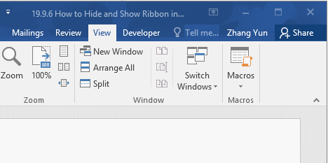 5 Ways to Hide or Show Ribbon in Microsoft Word 5 Ways to Hide or Show Ribbon in Microsoft Word