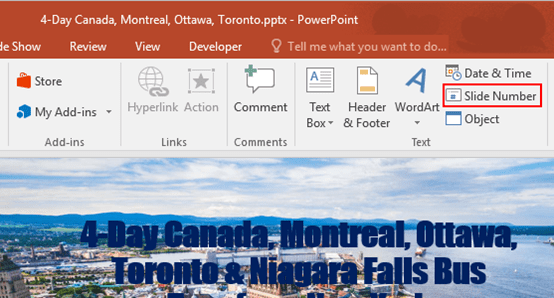 How to Insert Page Numbers to PowerPoint Presentation
