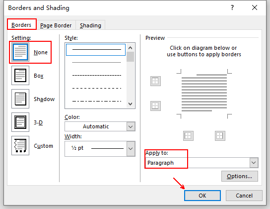 How to Remove the Horizontal Line in the Page Header of Word