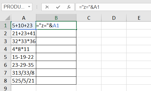 How to Calculate the Data in the Same Cell with Excel Formula