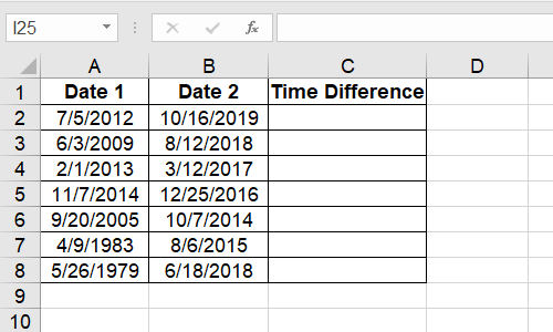 How to Calculate the Time Difference Quickly Using Excel Functions