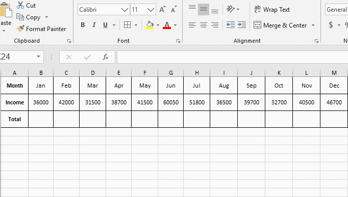 How to Calculate Running Total with Functions in Microsoft Excel