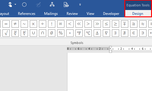 How to Insert Mathematical Formulas and Symbols in Word