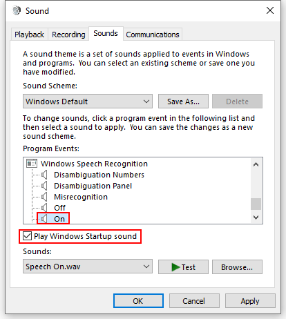 How to Enable or Change the Startup Sound of Windows 10