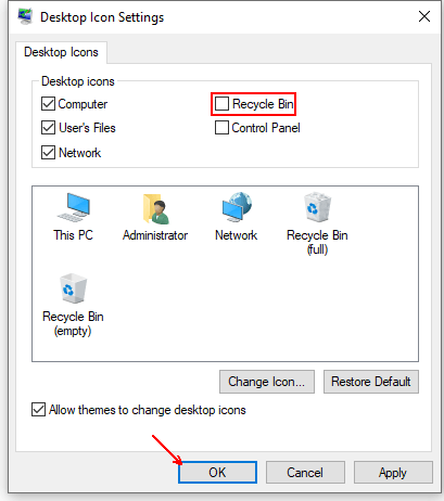 How to Remove the Recycle Bin from Windows 10 Desktop