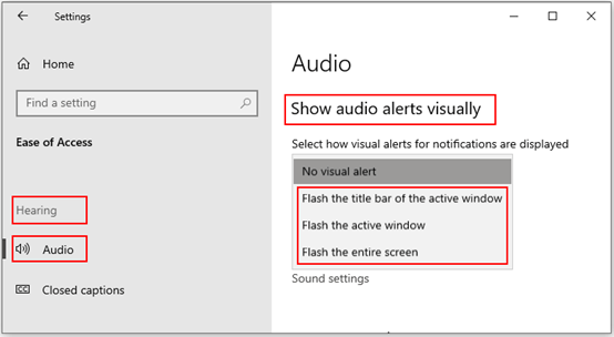How to Enable Visual Alerts for Notifications on Windows 10