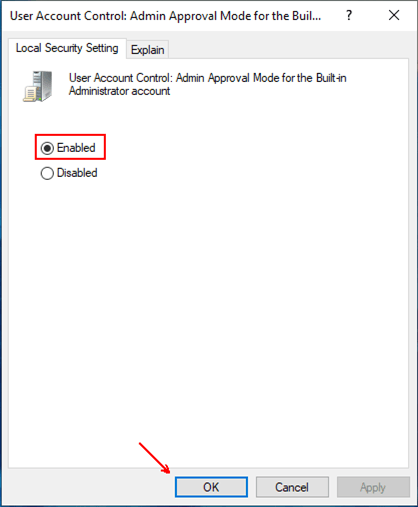 How to Get the Admin Approval Mode Enabled in Windows 10