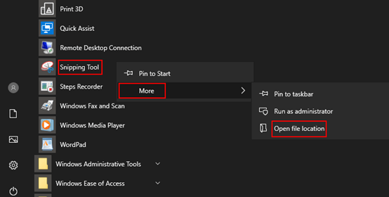 How to Create Snipping Tool Shortcut on Windows 10