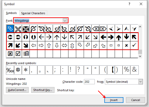3 Methods to Insert Arrow Symbols in Word Document 3 Methods to Insert Arrow Symbols in Word Document