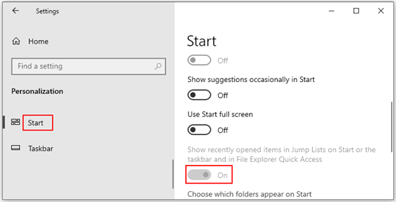 How to Turn Off 'Recent Items' and 'Frequent Places' in Jump Lists on Windows 10